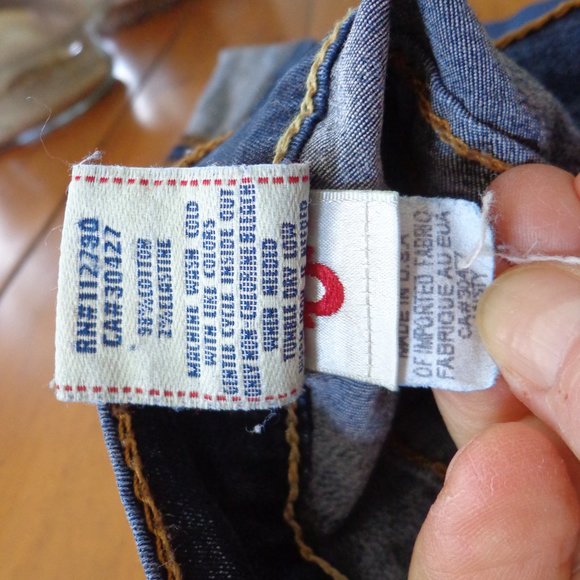 TRUE RELIGION Skinny Leg Jeans 28 Zip/Button Closure Pockets - Picture 9 of 15